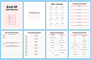 Editable End of Life Planner Canva, a Stationery Template by Designmela01 (Thumbnail 2 of 6)