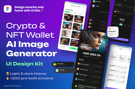Premium AI Generator + Wallet App