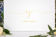 Suins - a script delicate elegant, a Script Font by Fontcastle (Thumbnail 6 of 9)