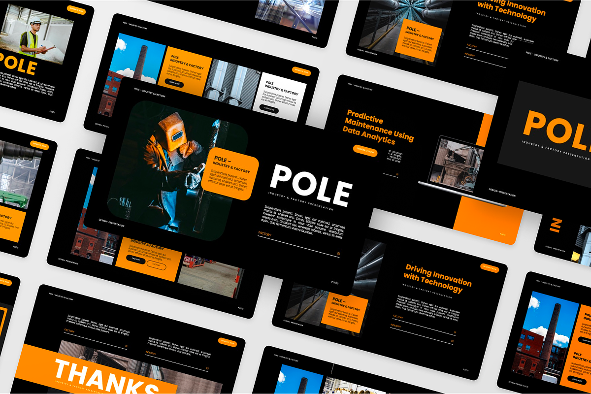 Pole Industry & Factory Google Slide, a Presentation Template by SquidPixey (Photo 6 of 6)
