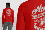 Long Sleeved T-Shirt (African Model), a Shirt Mockup by Mock-up Store (Thumbnail 4 of 5)