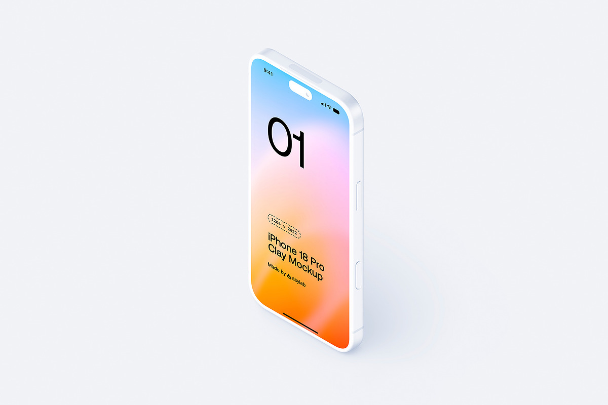 iPhone 18 Pro Clay - 24 Mockups, an iPhone Mockup by Asylab (Photo 23 of 54)