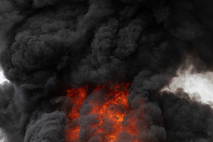 Huge flames of red fire smoke flame, a Nature Photo by Alexander-Piragis