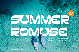 Summer Romuse Font, a Sans Serif Font by Iqsiart Studio