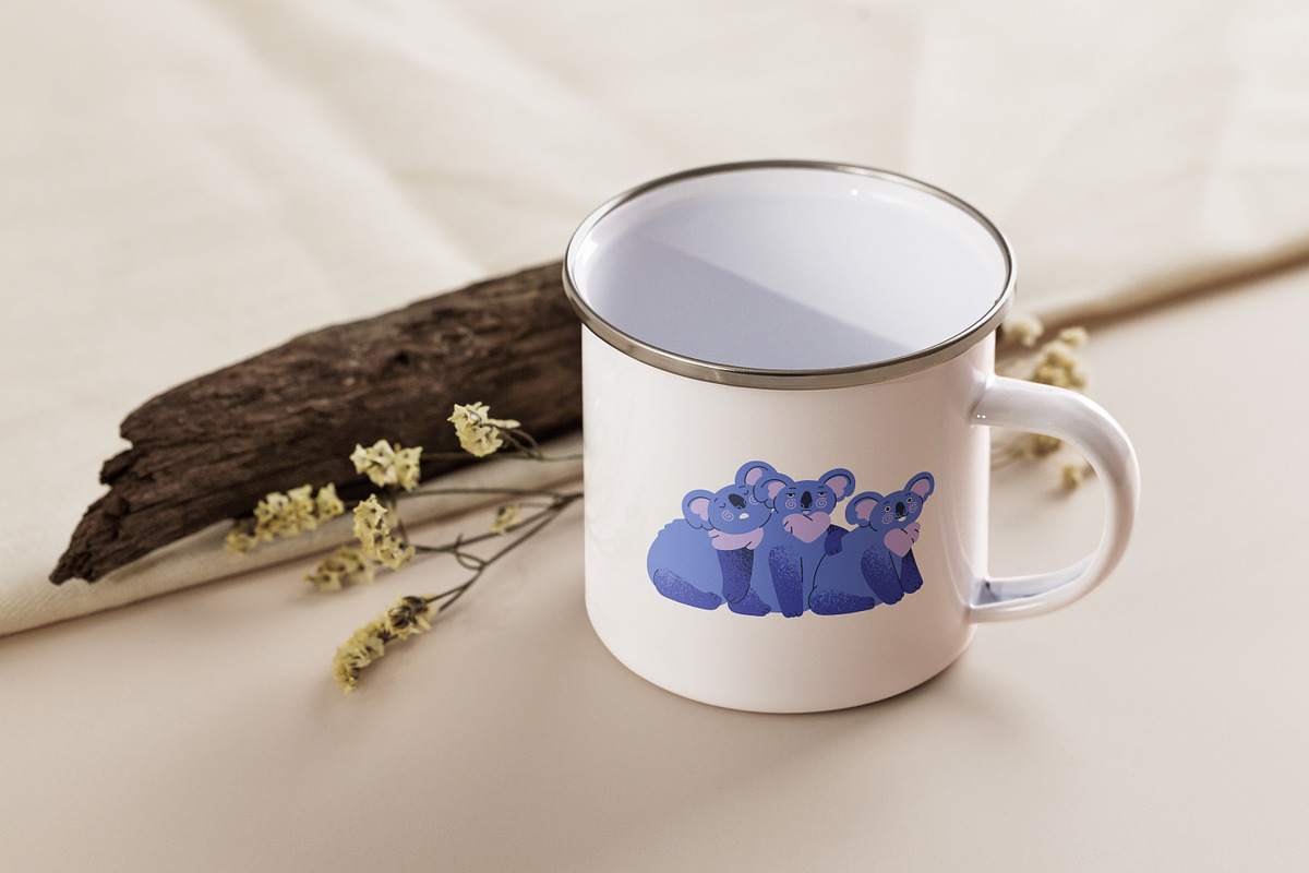 Cute funny koala bear animals set, an Animal Illustration by PaperTrident (Photo 4 of 6)