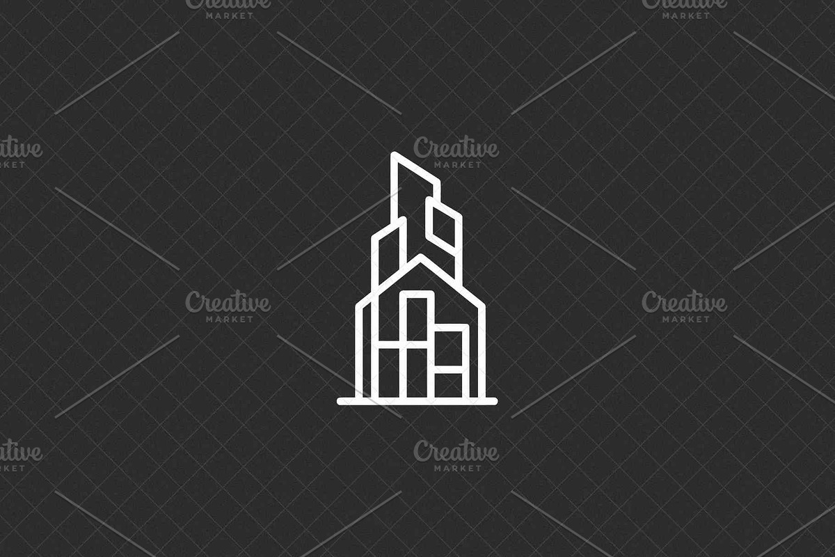 Minimalist Building Emblem, an Object Illustration by Vectorium Studio (Photo 4 of 4)