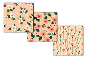 Floral Seamless Pattern Bundle, an Illustration by OK Design (Thumbnail 2 of 4)