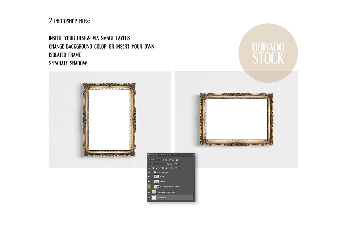 Isolated Old Frames Mockups, a Product Mockup by Dorado Stock (Photo 5 of 7)
