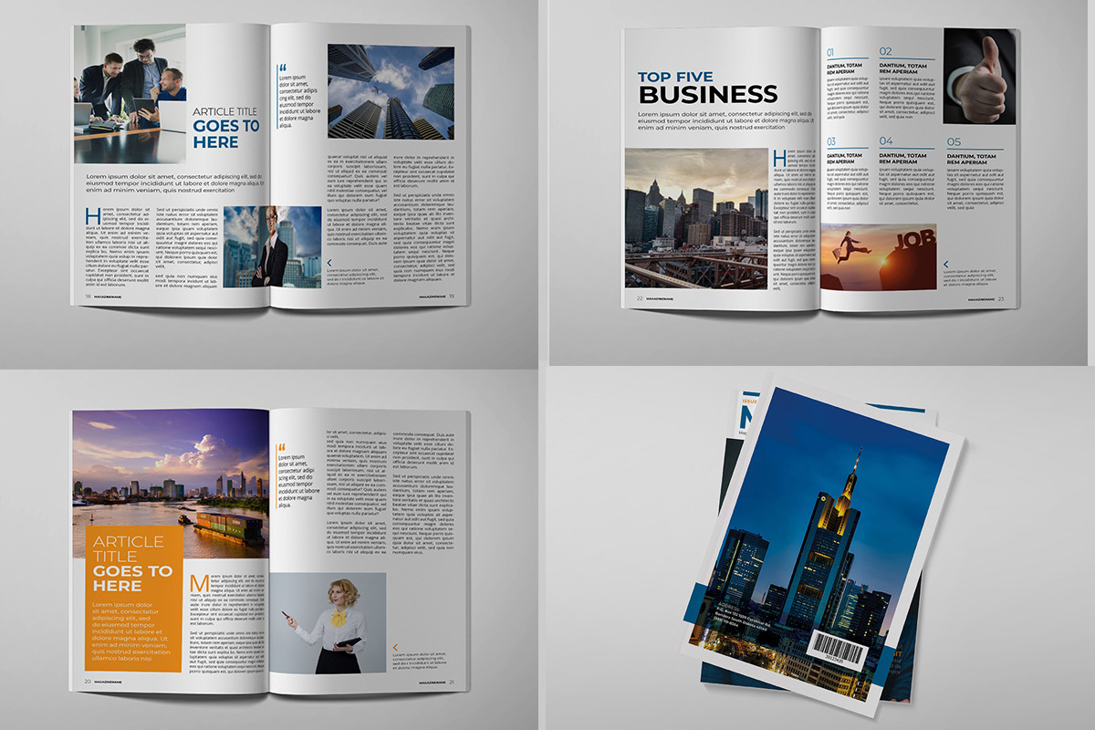 Business Magazine Template, a Magazine Template by xtratimebd (Photo 3 of 4)