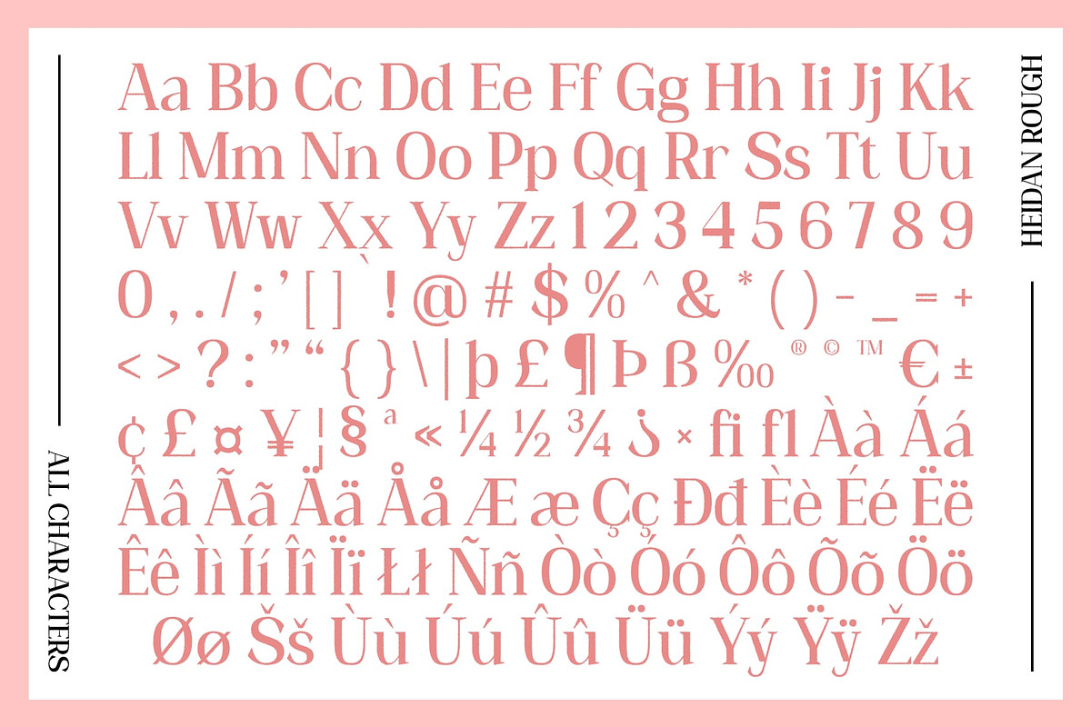 Heidan Rough, a Serif Font by Craft Supply Co. (Photo 8 of 8)
