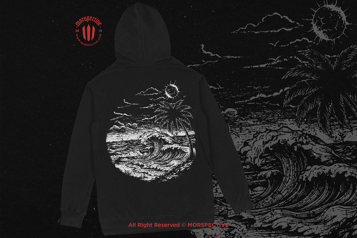 10 Bundle Dark Art Sunset Vibes Sea, an Illustration by Morspective (Photo 4 of 7)