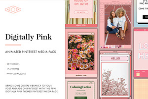 Digitally Pink Pinterest Media Pack