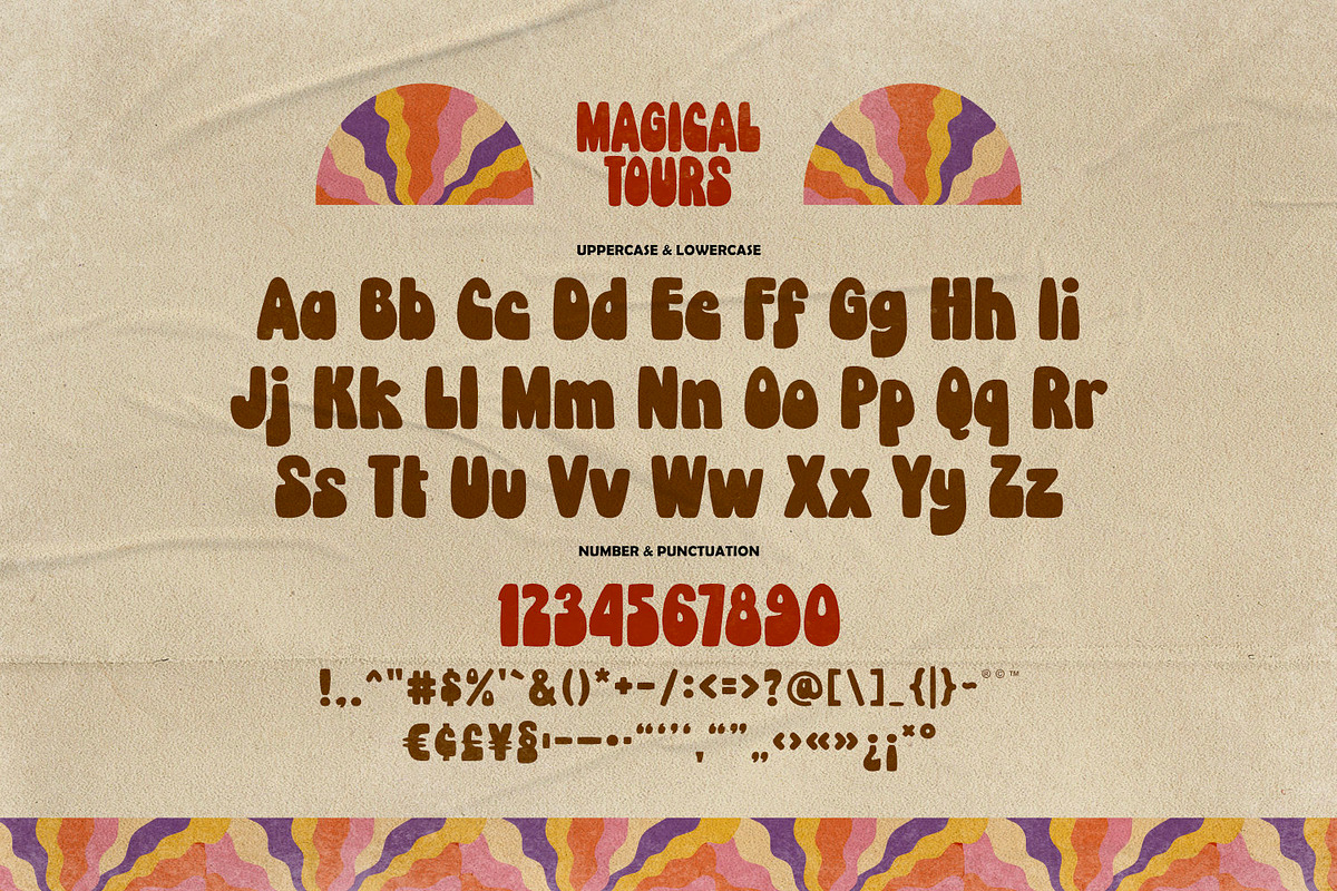 Magical Tours - Psychedelic Type, a Sans Serif Font by ikiiko (Photo 6 of 7)