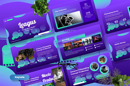 Leagus - Movie Production Keynote, a Presentation Template by Dhabee