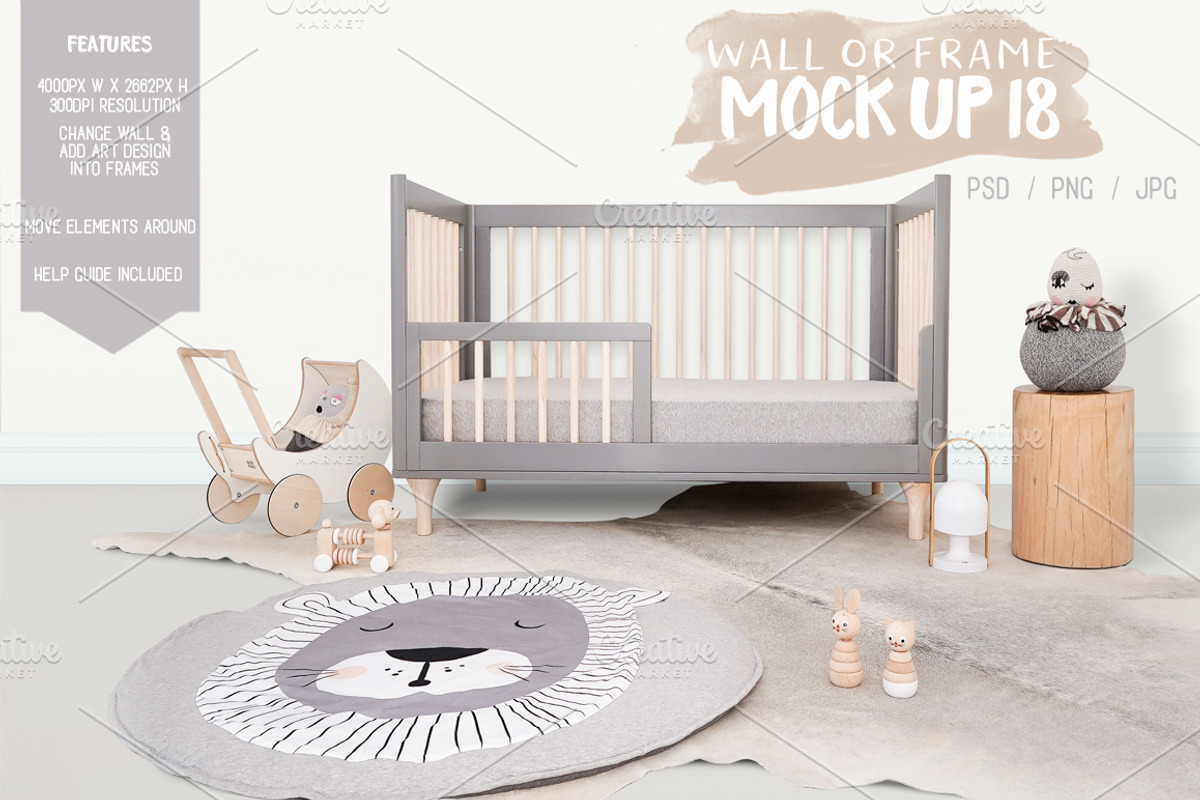30 for $30 Kids Room MockUps + BONUS, a Product Mockup by Whimsicality (Photo 16 of 43)