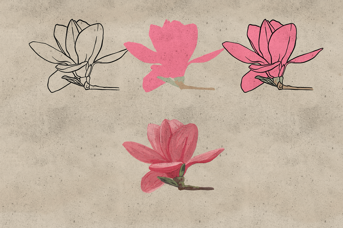 100 Magnolia Procreate Stamps, a Brush Add-On by TheWhiteCatLab (Photo 5 of 5)