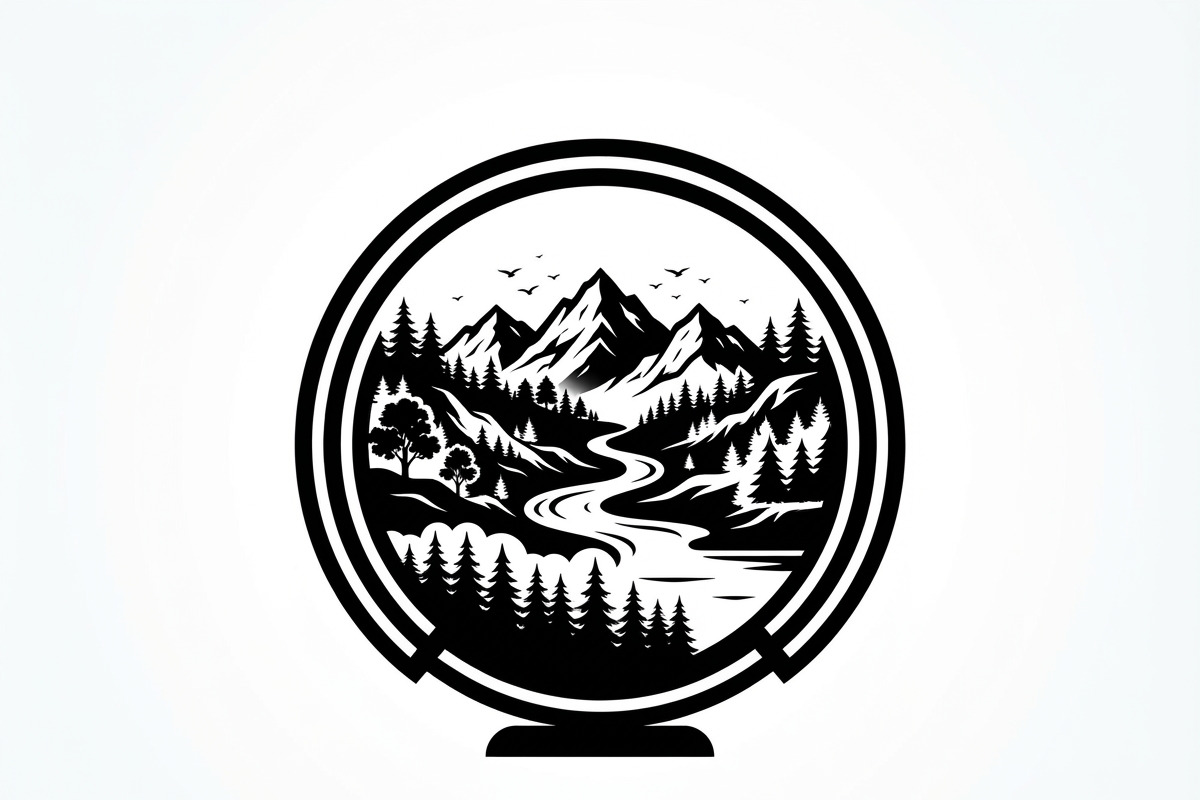 60 Eco Globe Landscape Silhouette, a Technology Illustration by Amazin_art (Photo 19 of 29)