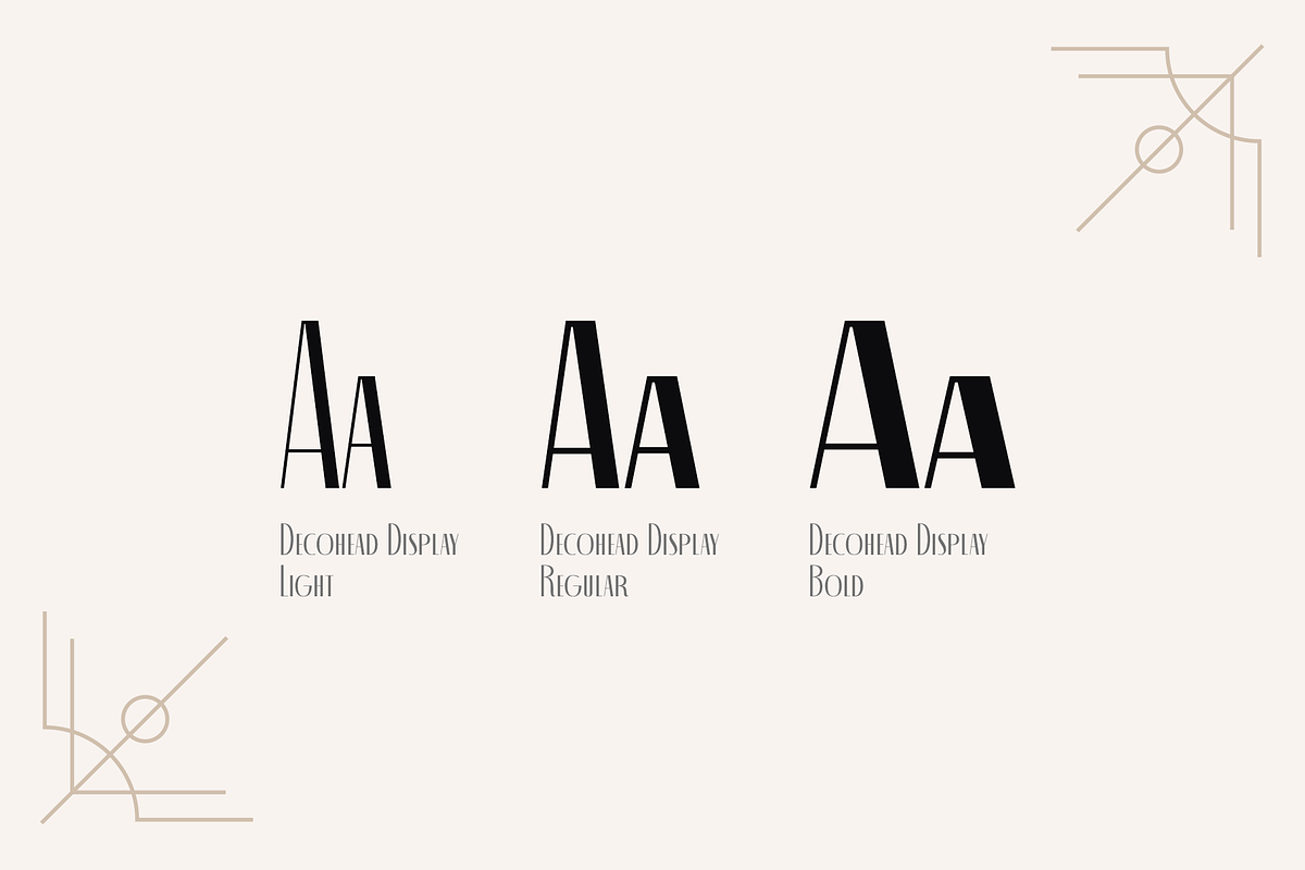 Decohead Display, a Sans Serif Font by Headfonts (Photo 2 of 10)