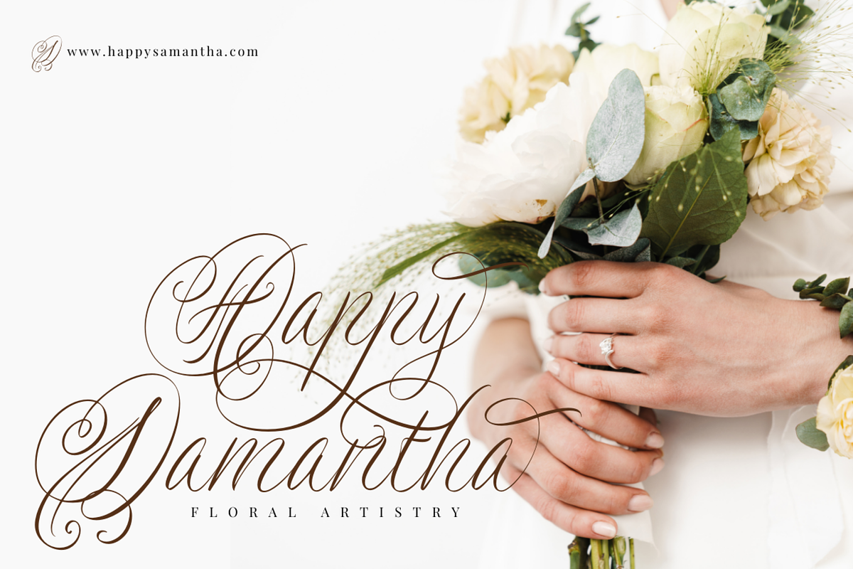 Newly Bridal - A Wedding Font, a Script Font by a Piece of Cake (Photo 7 of 12)