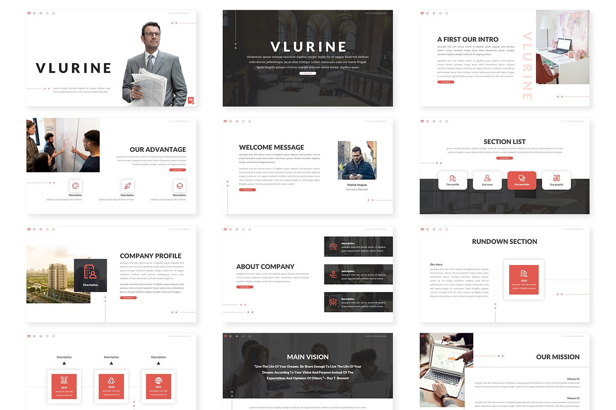 Vlurine - Powerpoint Template, a Presentation Template by inspirasign