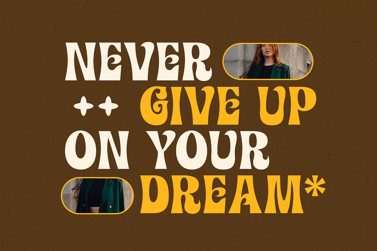 Molger Retro Display Font, a Serif Font by RantautypeStudio (Photo 6 of 17)