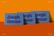 Peacy 3D, a Sans Serif Font by Craft Supply Co. (Thumbnail 4 of 8)