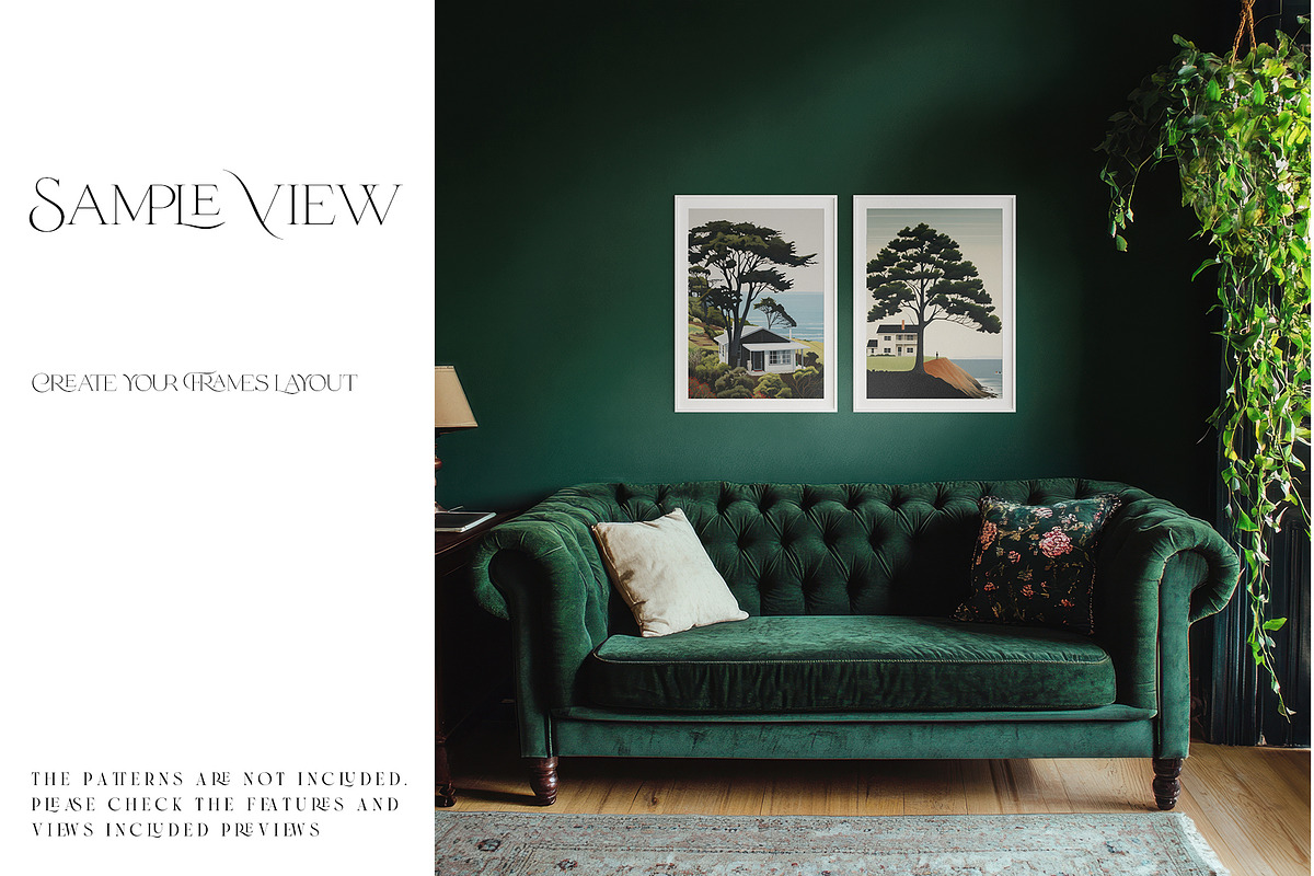 44 Frames and Wallpaper Mockup, a Product Mockup by mock-ups (Photo 15 of 18)