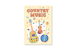 Country Music Vector Set.