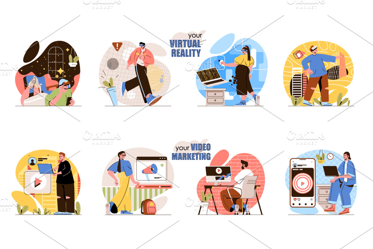 Flat Web Concept Illustrations, a Finance Illustration by alexdndz (Photo 13 of 14)
