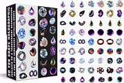 3D Blob Fluid Shapes Holographic Set, a Graphic by one-touch (Thumbnail 1 of 5)