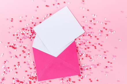 Blank valentine card stock photo containing card and stationary, a Holiday Photo by Siân C Photography