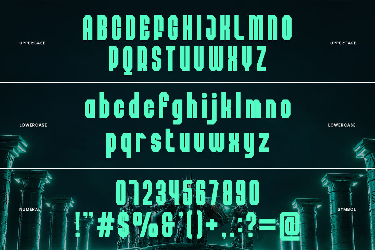 Brawnex Futuristic Condensed Font, a Sans Serif Font by Vadovastd (Photo 2 of 11)
