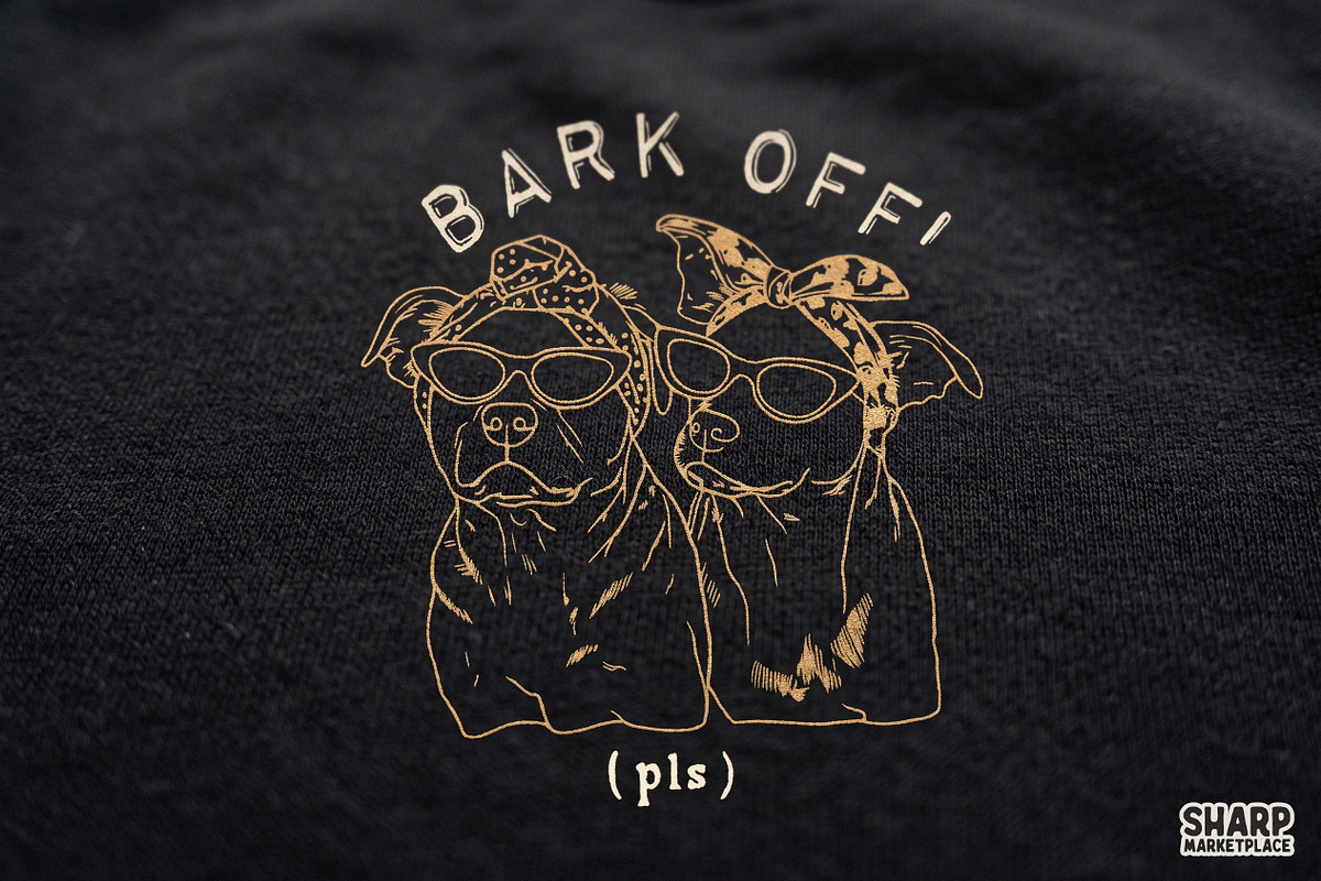Bark Off! (Pls) Gold Line Art, an Object Graphic by SharpMarketplace (Photo 4 of 5)