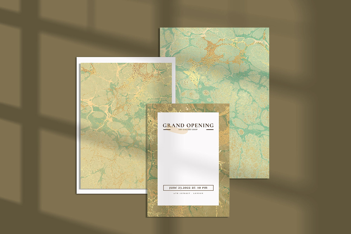 Gold & Mint Green Backgrounds, a Background Graphic by Suna Kosem (Photo 6 of 9)