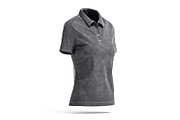 White Women's Polo Shirt 3D Model, an Object 3D Model by rebrandy (Thumbnail 8 of 9)