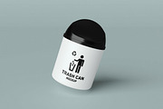 Trash Can Mockup, an Advertising Mockup by Twins_studio926 (Thumbnail 4 of 5)