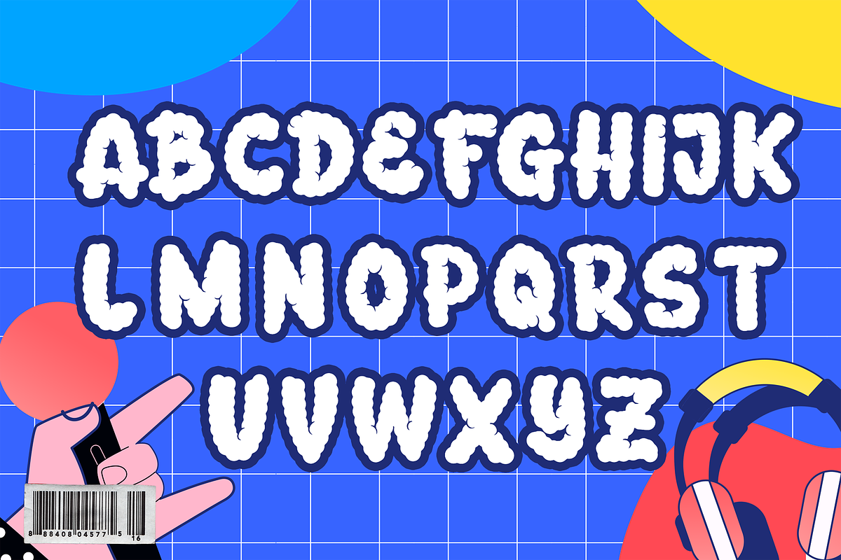 Child Candy CityPop Display Font, a Handwritten Font by dansdesign (Photo 2 of 6)