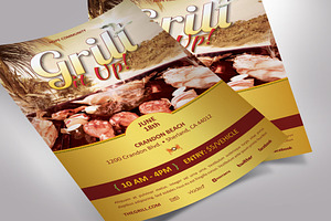 Grill Flyer Word Publisher Template