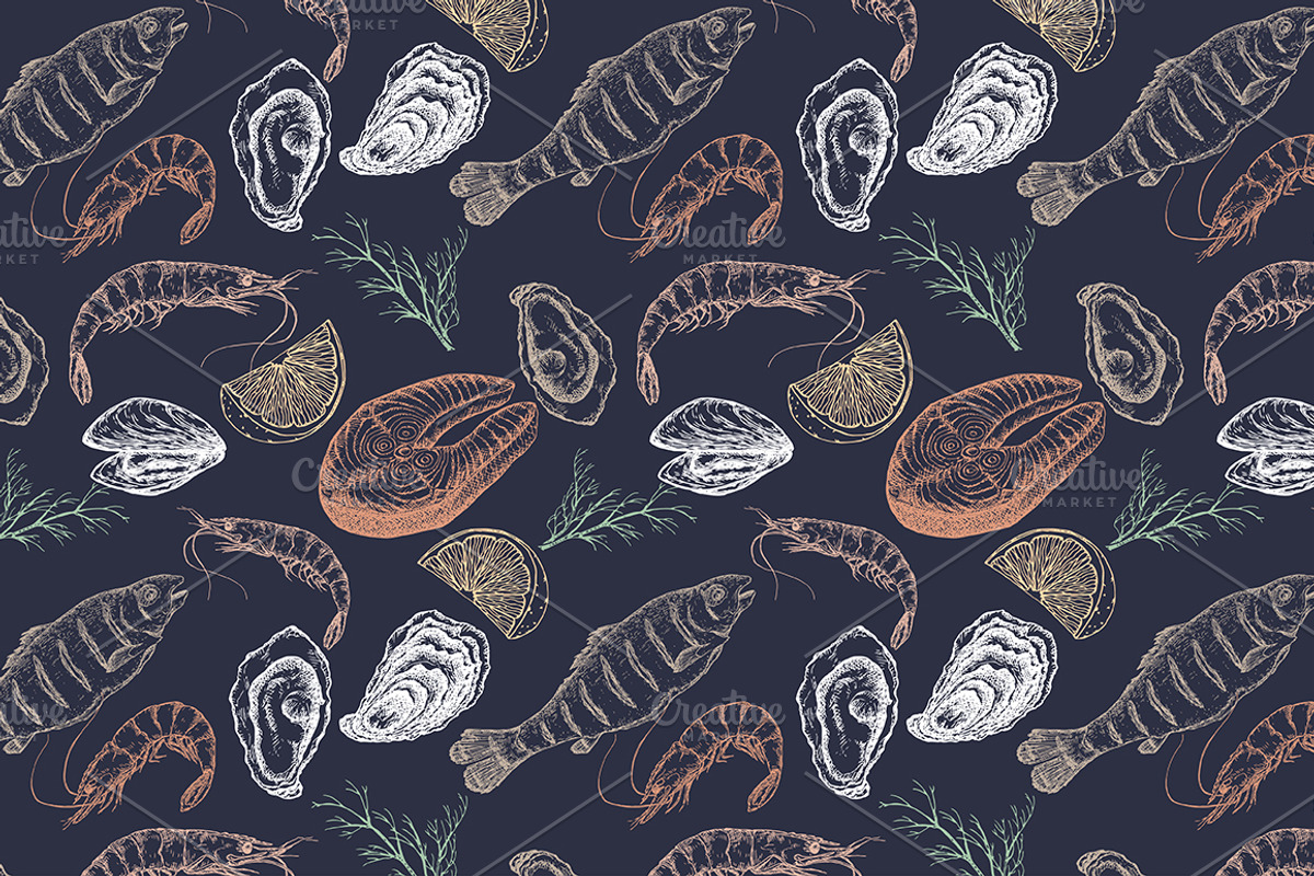 Fish and seafood collection, an Object Graphic by Quetzal Art (Photo 6 of 7)