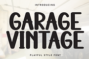 Garage Vintage | Script Font, a Script Font by Scratchones (Thumbnail 1 of 8)