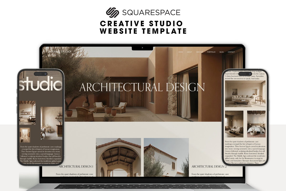 Squarespace Interior Website Theme, a Squarespace Template by Mockup Art Atelier (Photo 10 of 18)