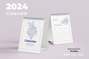 Floral Minimalist Calendar 2024, a Stationery Template by Rose Design (Thumbnail 1 of 5)