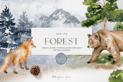 FOREST - Watercolor Collection, an Animal Illustration by PatrushevaYana (Thumbnail 8 of 8)