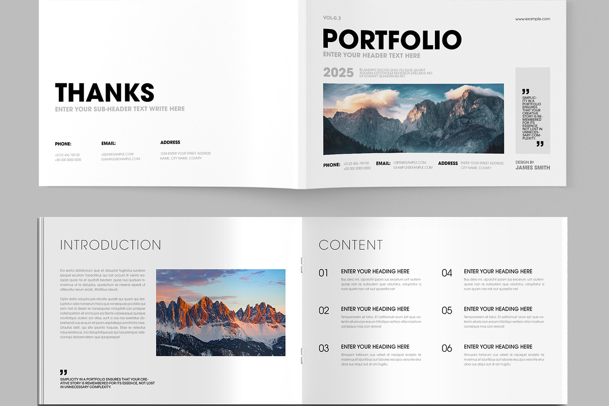 Landscape Photography Portfolio, a Magazine Template by MightyDesign (Photo 2 of 8)
