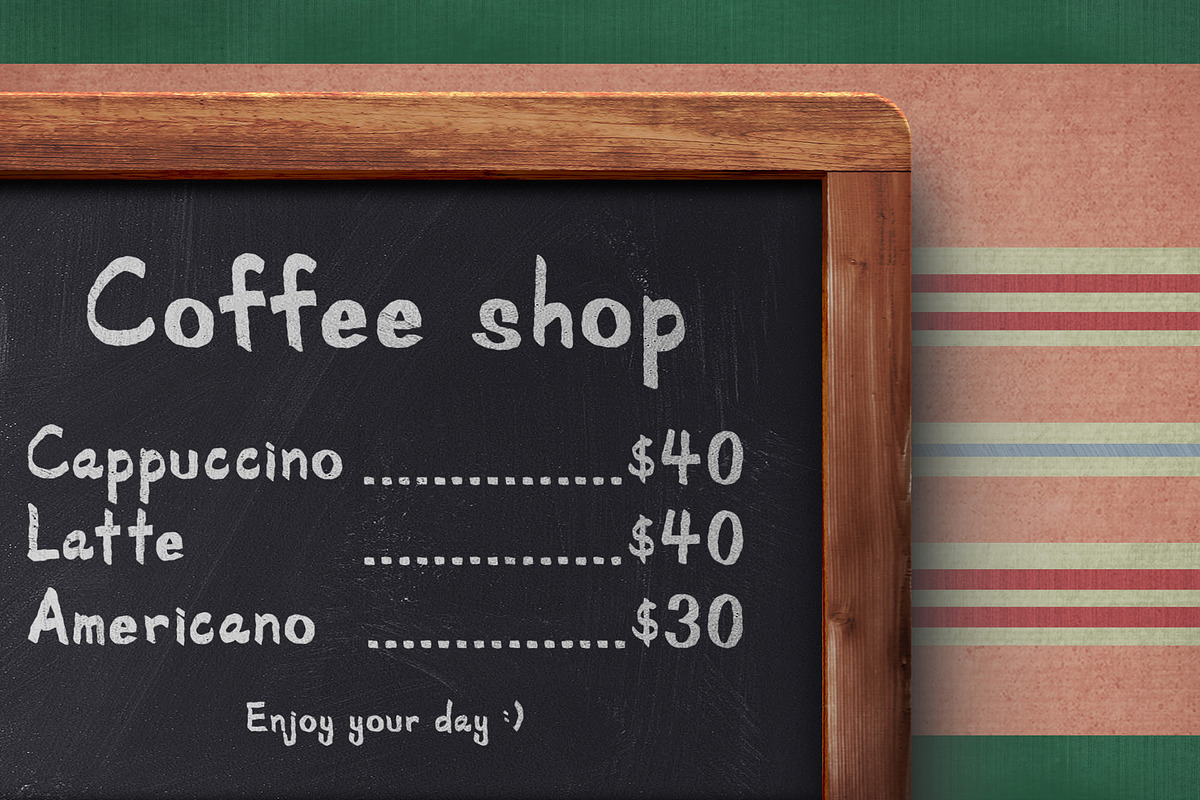 School Rules - a handwritten font preview 3