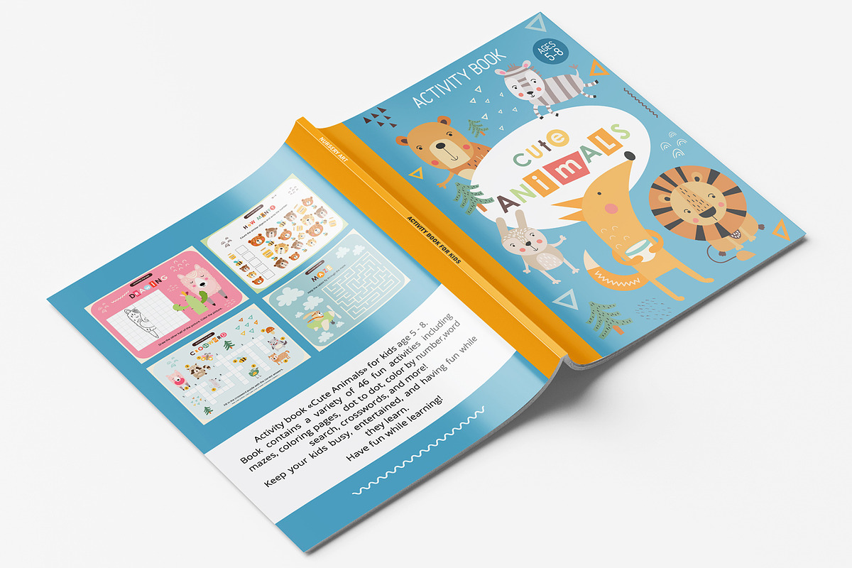 Cute Animals Activities for Kids, an Education Illustration by Nursery Art (Photo 6 of 9)