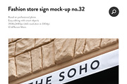 50 sign facade signboard logo mock, a Product Mockup by PrintPixel (Thumbnail 34 of 53)