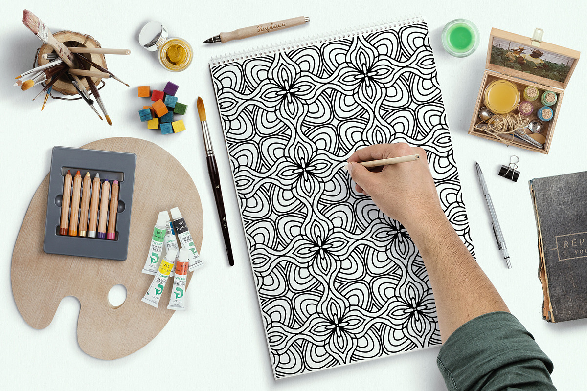 Geometric tile collection Vol-03, a Brushes & More by dnapslvsk (Photo 2 of 7)