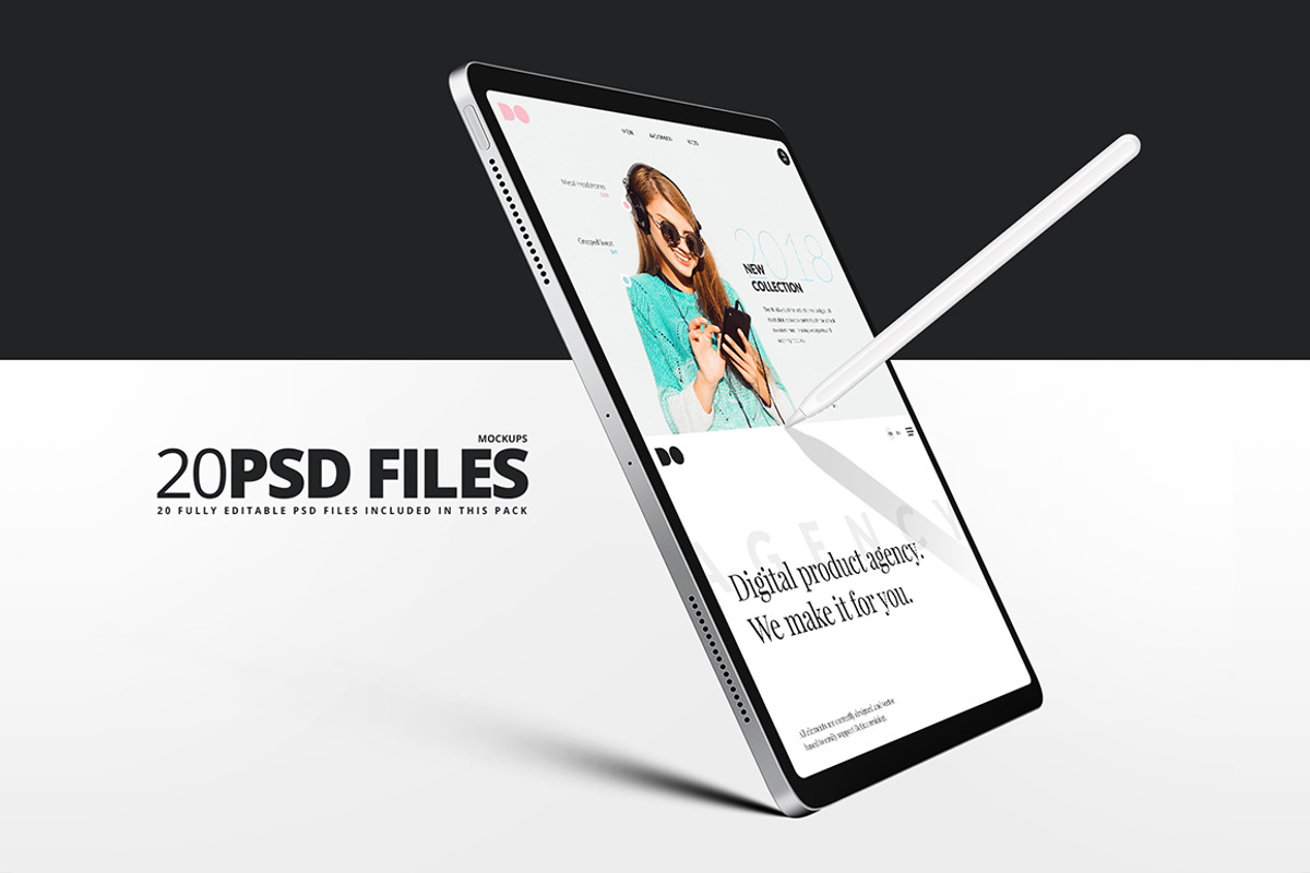 All New iPad Pro Mockups, an iPad Mockup by ydlabs (Photo 5 of 6)