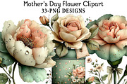 Mother's Day Flower Clipart, an Illustration by Daily.Designs (Thumbnail 1 of 8)